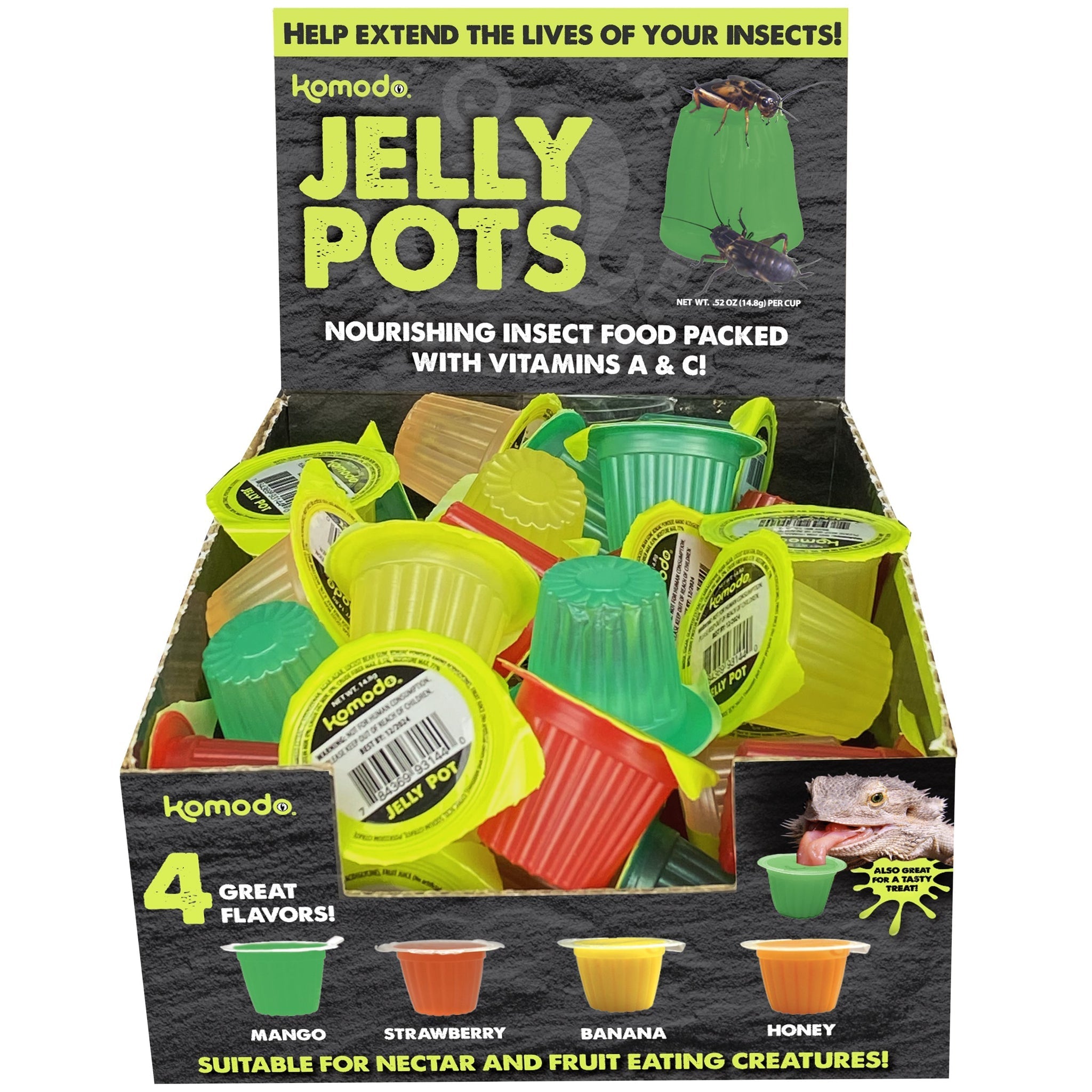 Komodo Jelly Pots Mixed Flavours 40-Count