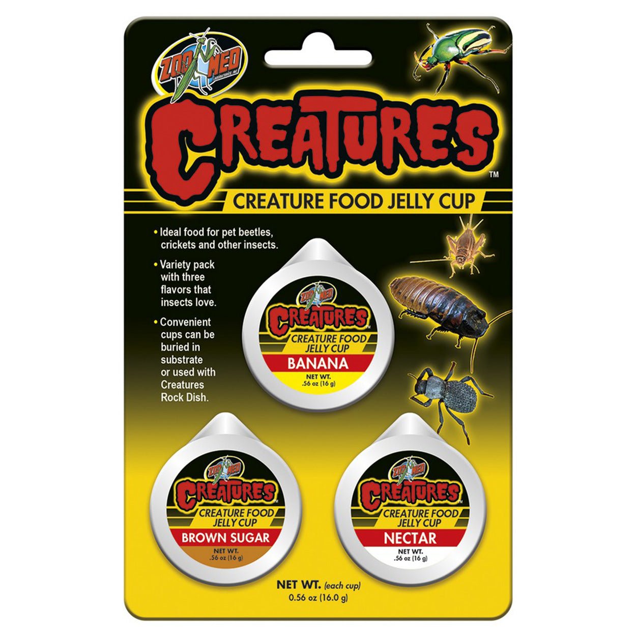 Zoo Med Creatures Creature Food Jelly Cup - 3 Pack