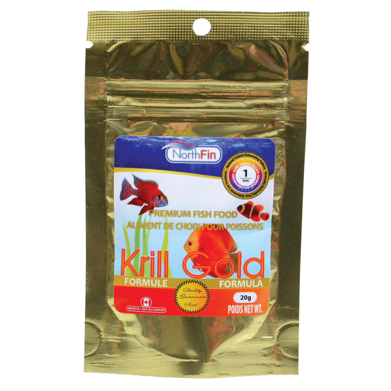 Northfin Krill Gold Formula 1mm Sinking Pellets (Special Order)