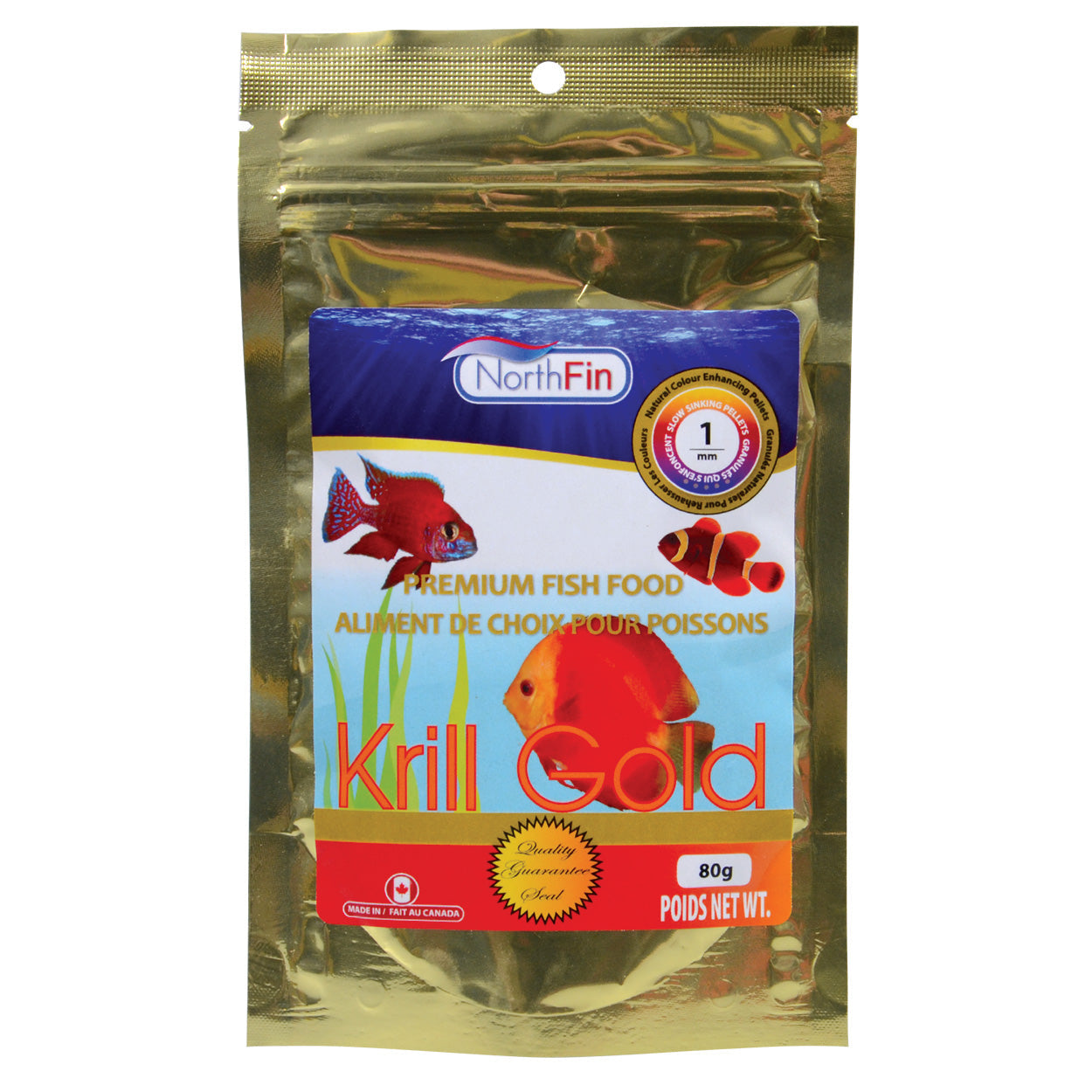 Northfin Krill Gold Formula 1mm Sinking Pellets (Special Order)