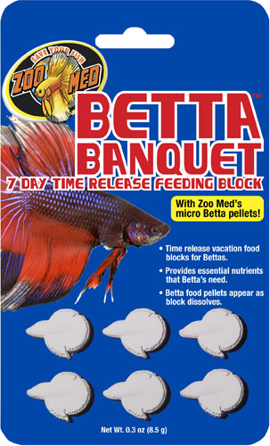 Zoo Med Betta Banquet 7 Day Release Feeding Block