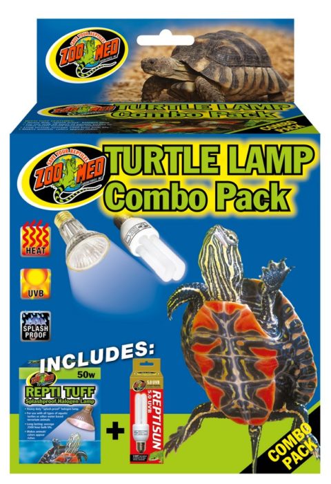 Zoo Med Turtle Lamp Combo Pack - 50W Splash + 5.0 Mini UVb