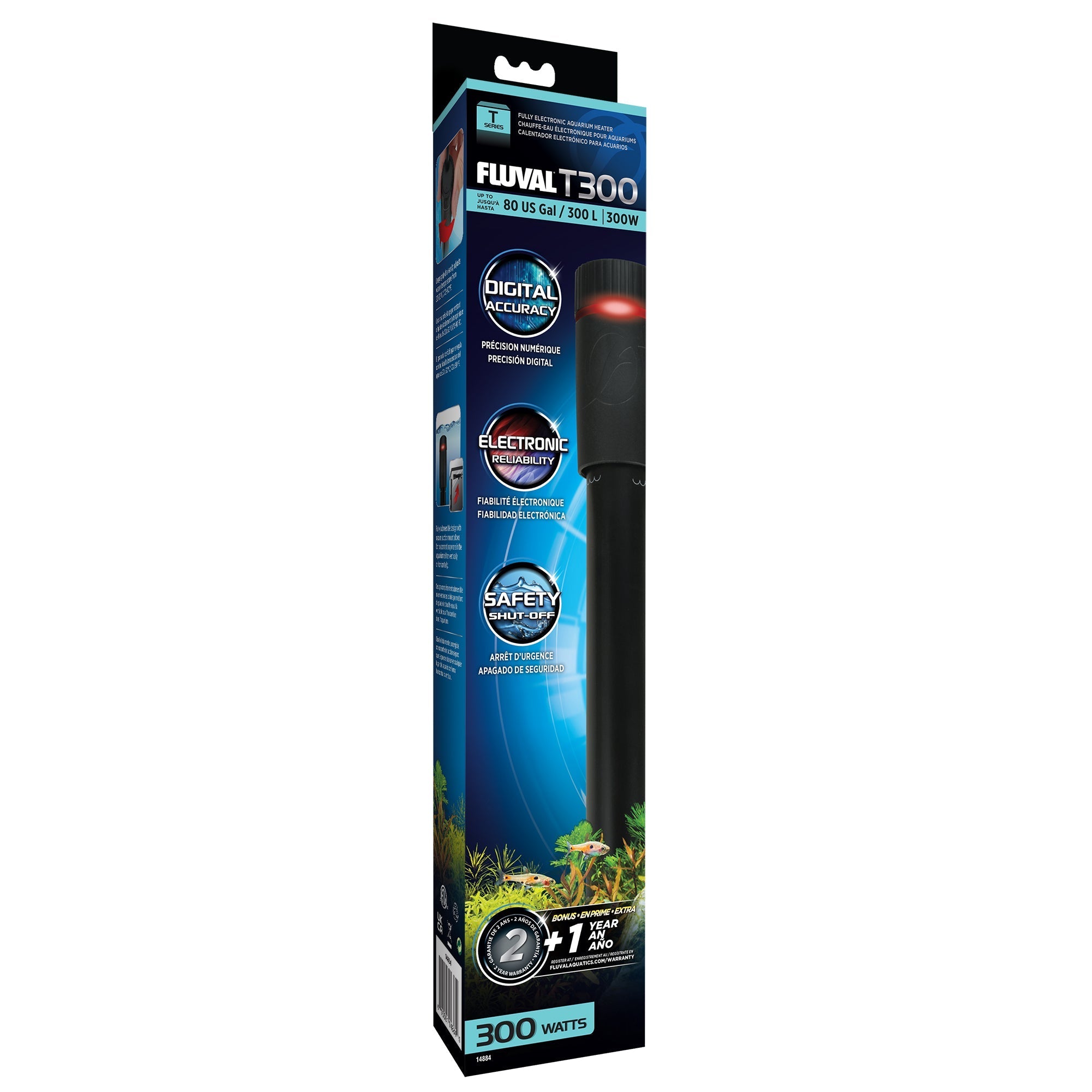 Fluval T-Series Aquarium Heater W/ Auto Shut Off (Special Order)