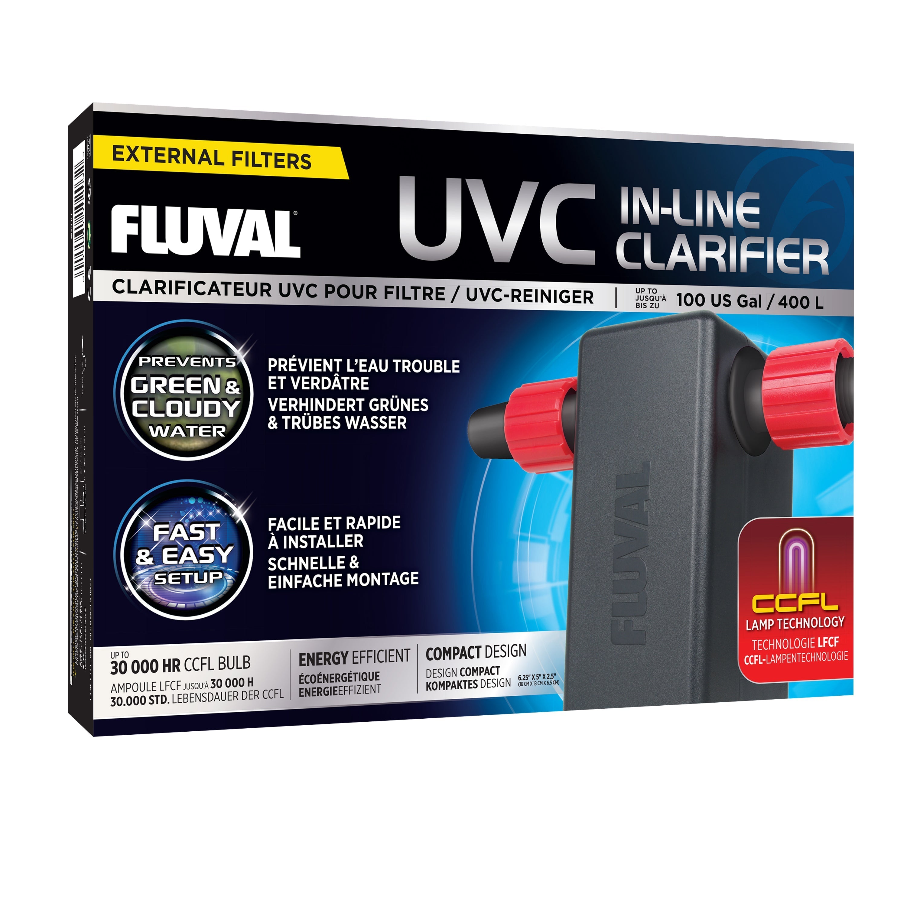 Fluval UVC In-Line Clarifier - up to 100 US Gal (400 L) (Special Order)