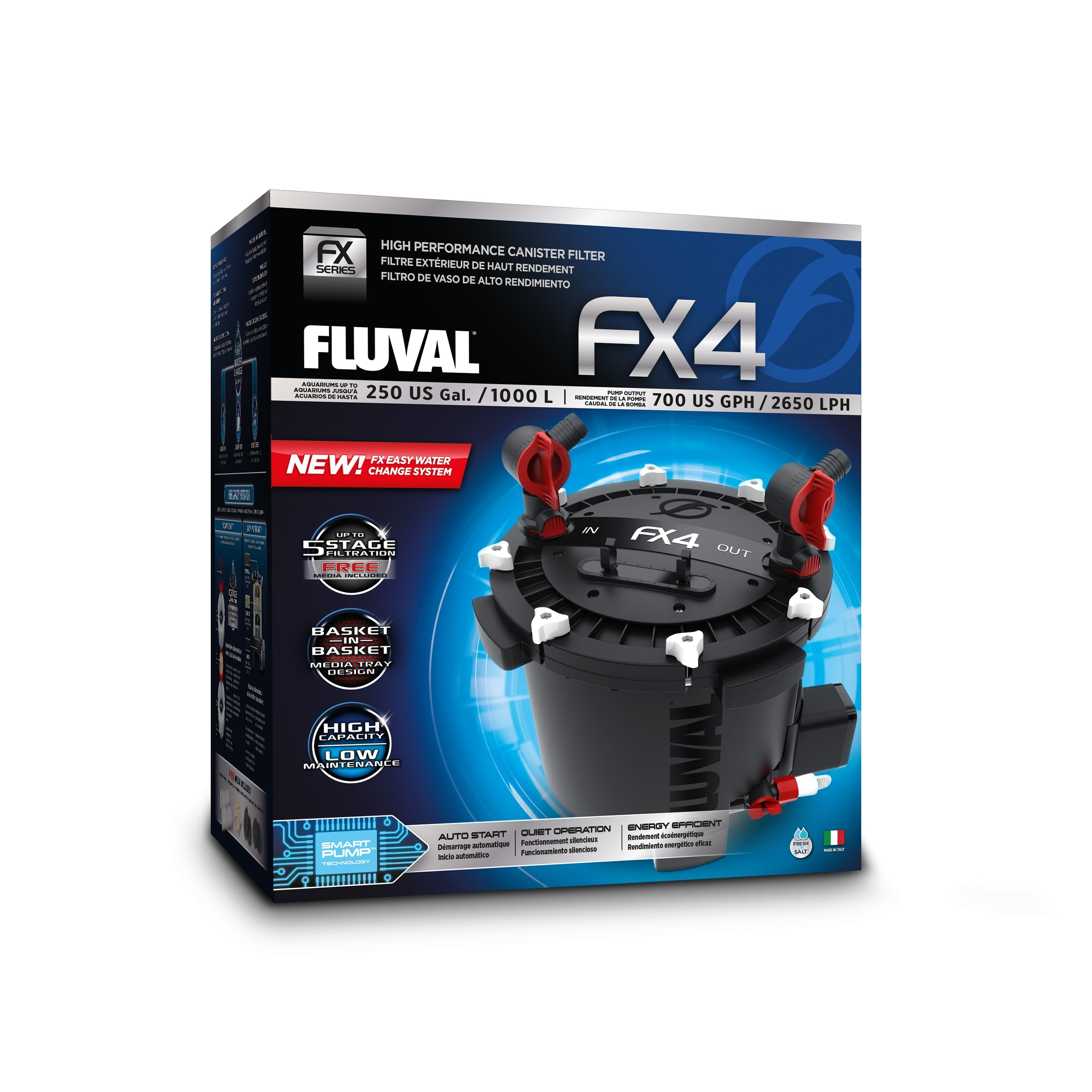 Fluval FX4 High Performance Canister Filter - up to 1000 L (250 US gal) (Special Order)