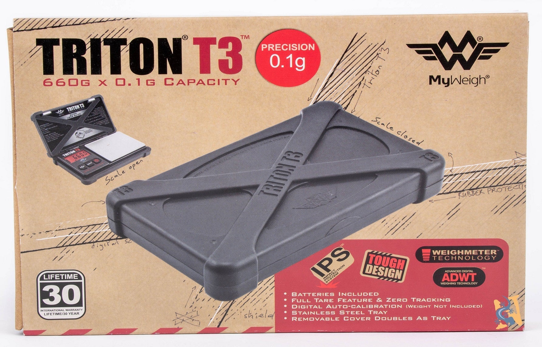 My Weigh Scale Triton T3 660 gram x 0.1 gram