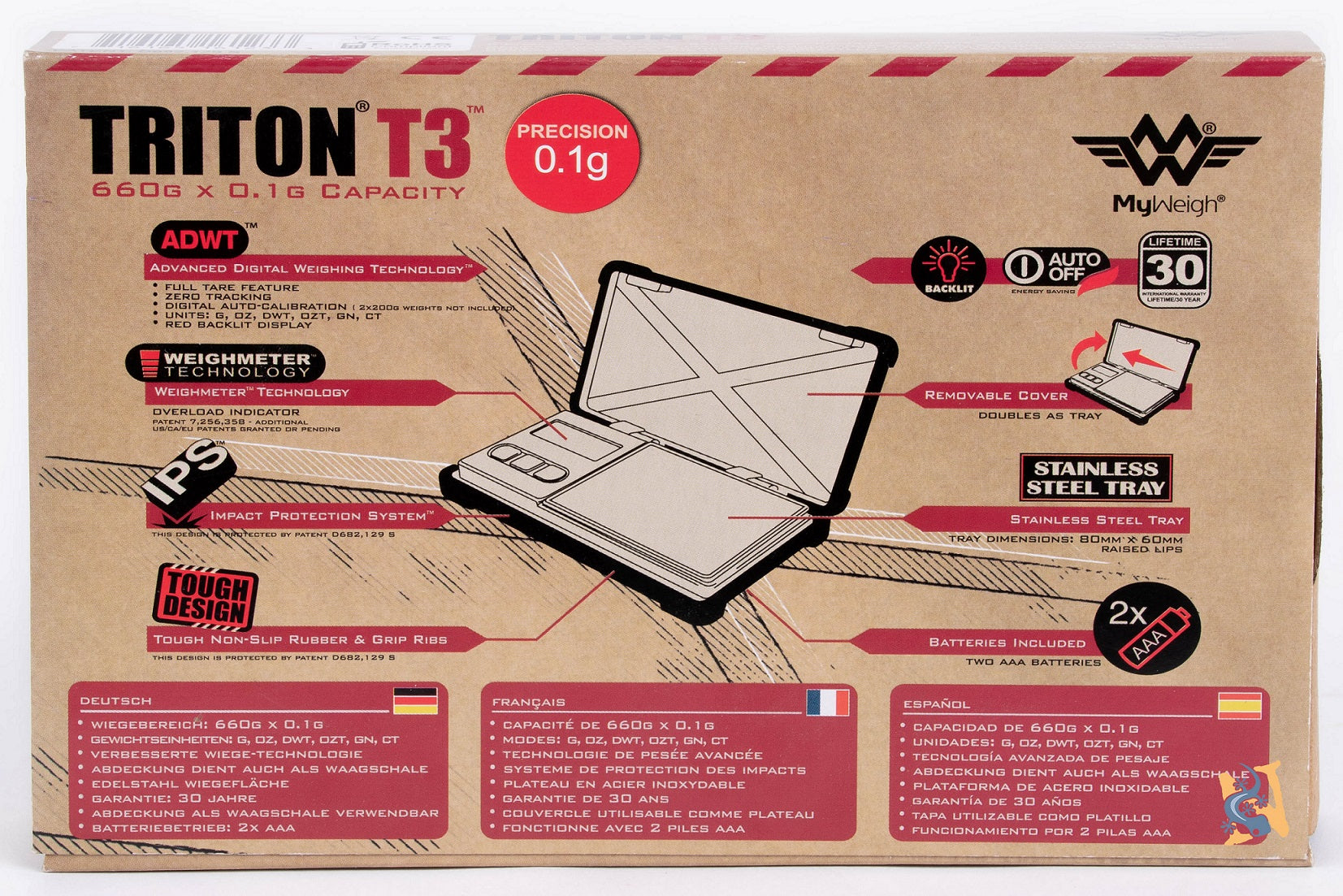 My Weigh Scale Triton T3 660 gram x 0.1 gram