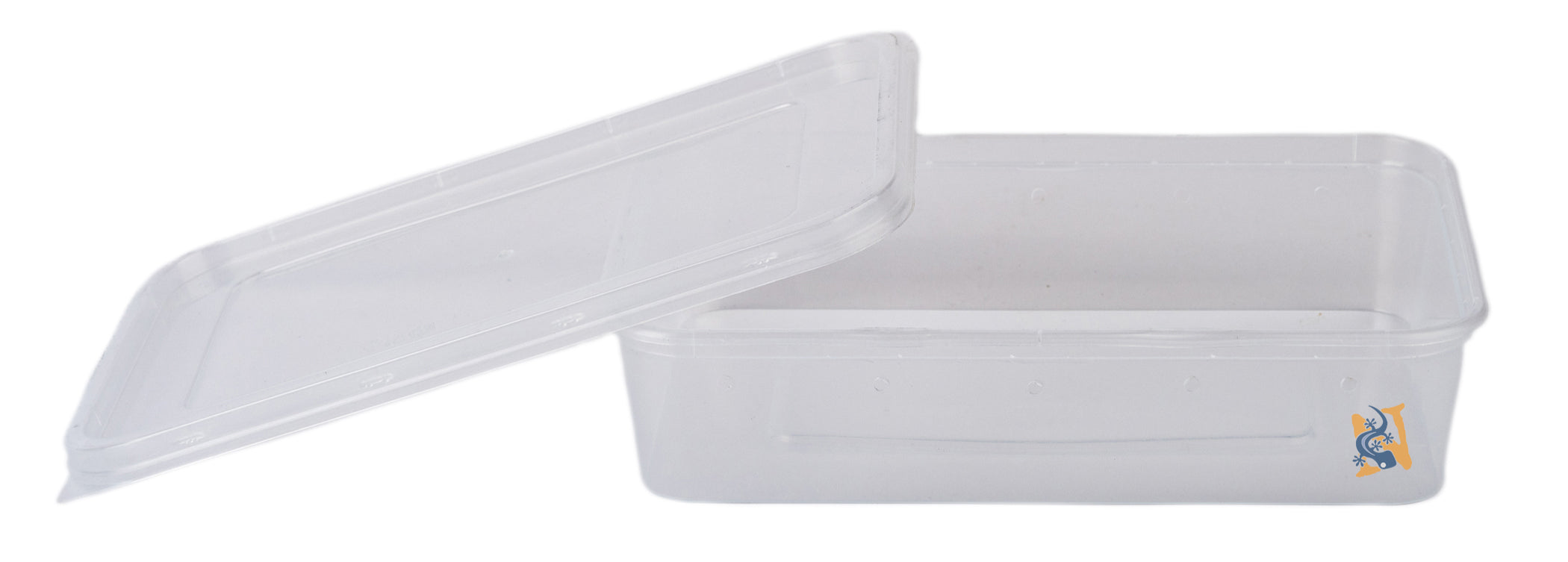 Deli Cups - Rectangle Slight Opaque (Vented) With Lid
