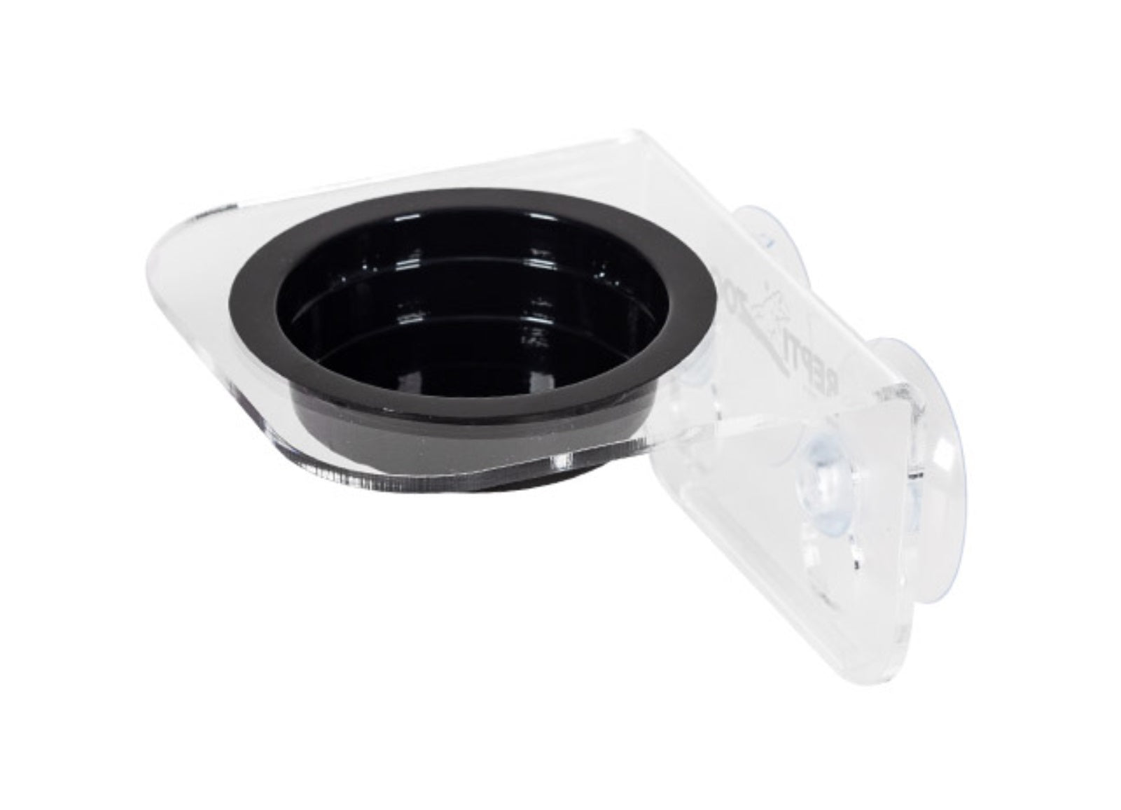 ReptiZoo Arboreal Single\Double Acrylic Feeding Ledge - Suction Cup