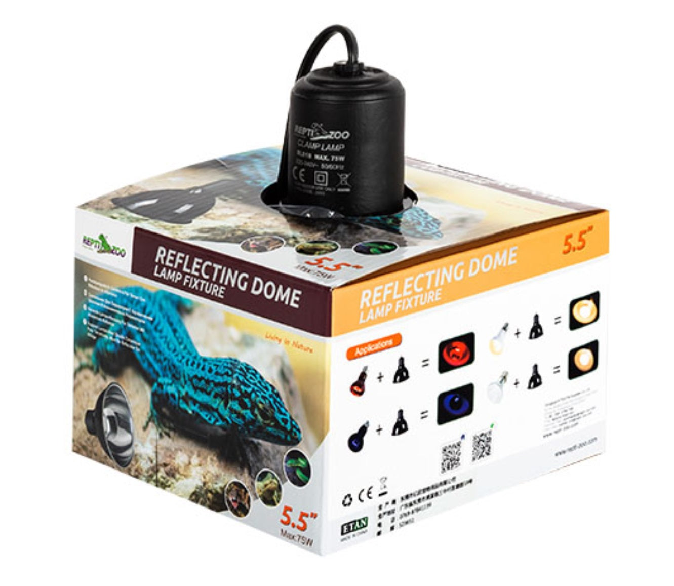 ReptiZoo Reflecting Dome Lamp Fixture