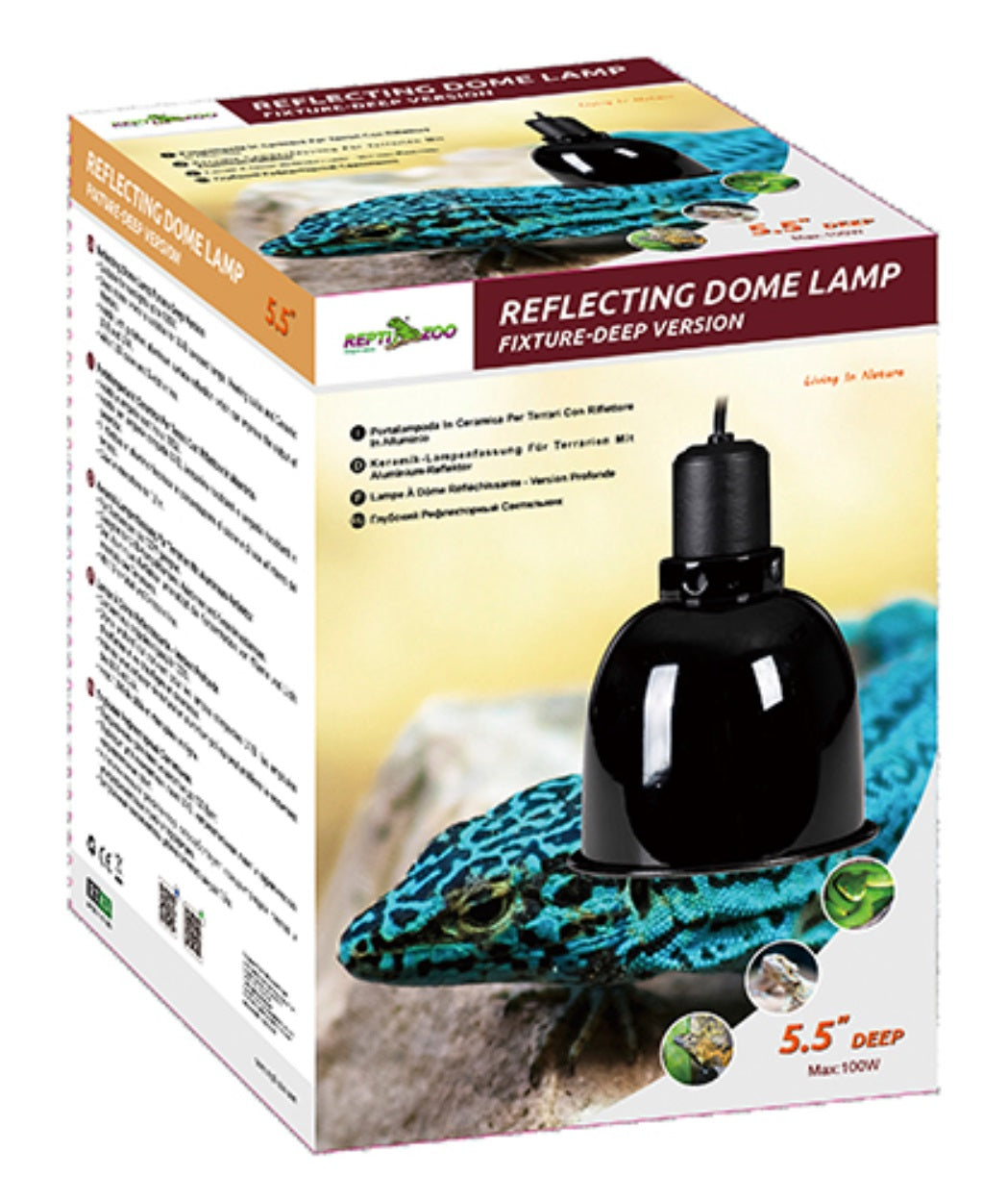 ReptiZoo Reflecting DEEP Dome Lamp Fixture