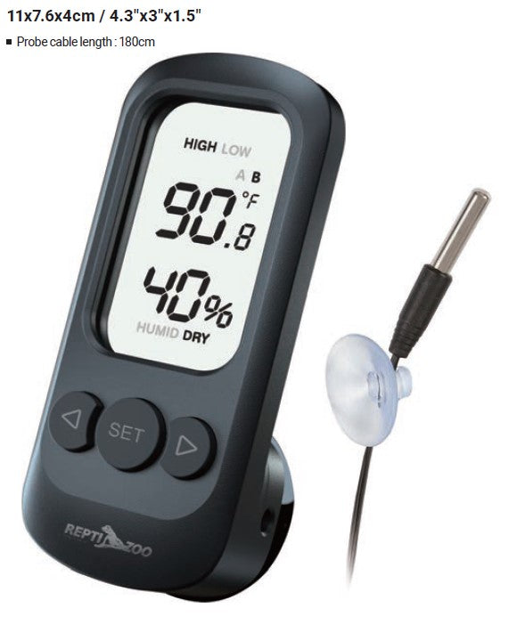 ReptiZoo Digital Alarm Thermo-Hygrometer