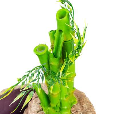 ReptiZoo 2-In-1 Height Adjustable Bamboo Planter Dripper