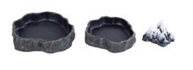 ReptiZoo Mountain-Shaped Food & Water Dish Set