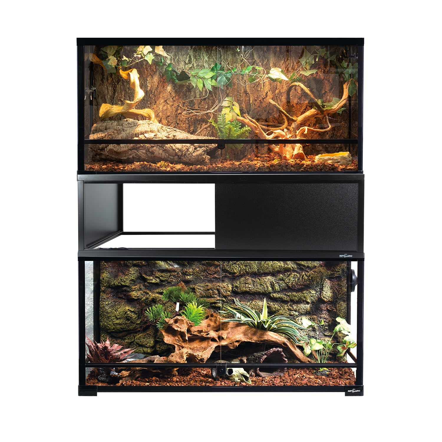 ReptiZoo Terrarium Stacker With Front Sliding Door