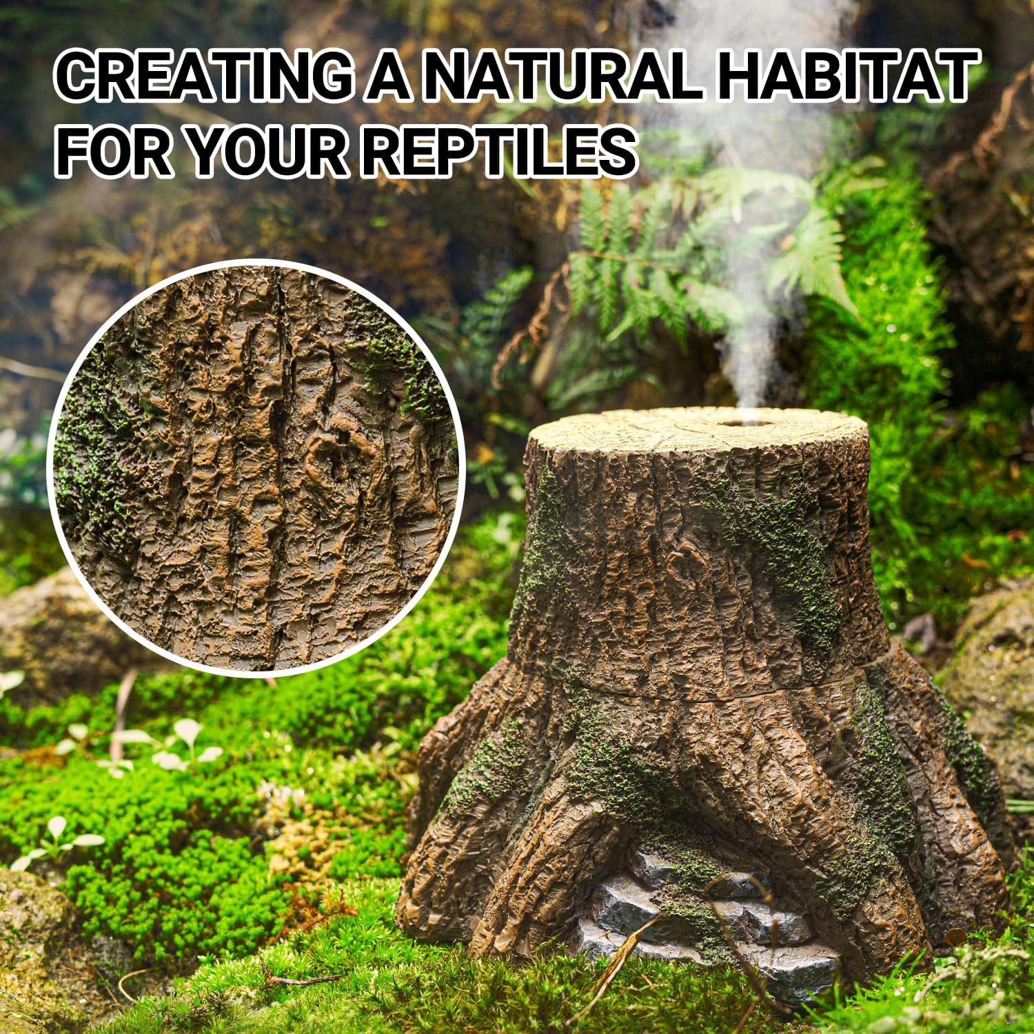 ReptiZoo Reptile Tree Trunk Humidifier 1L