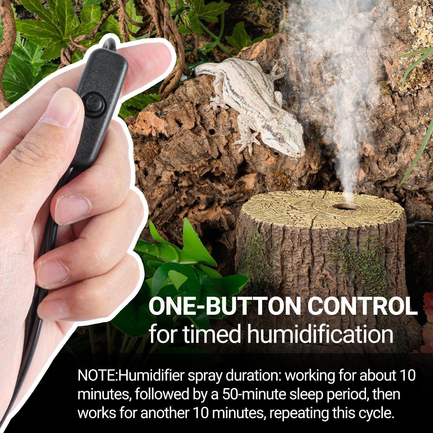ReptiZoo Reptile Tree Trunk Humidifier 1L