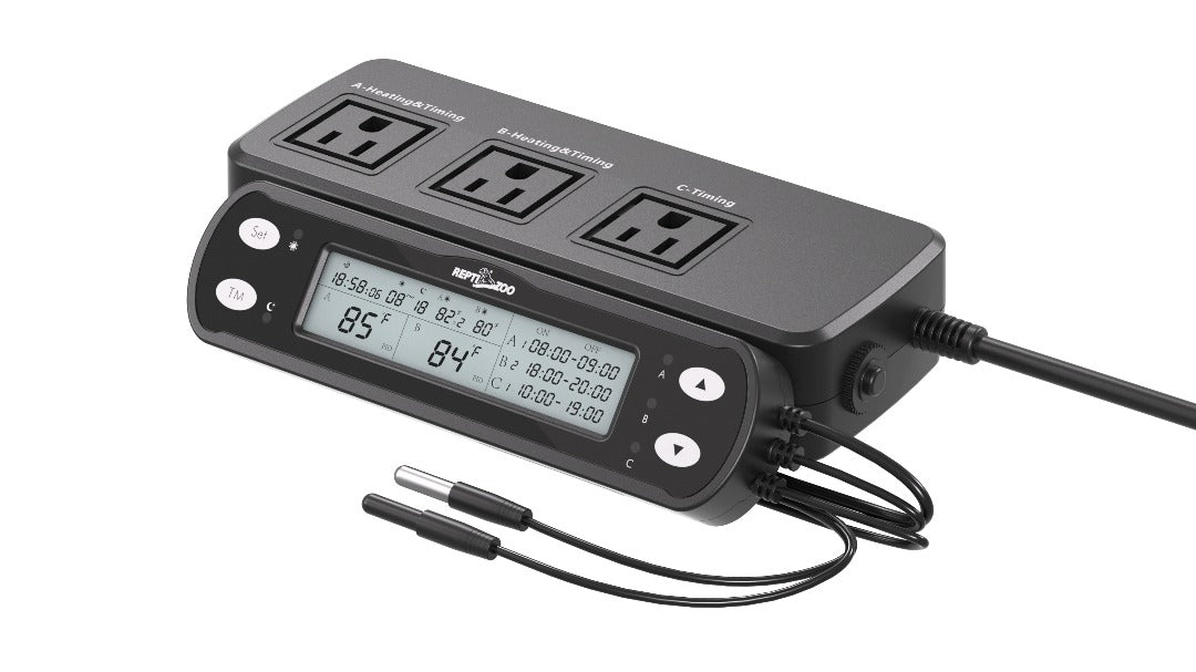 ReptiZoo 3-Channel Smart Thermostat with Timer