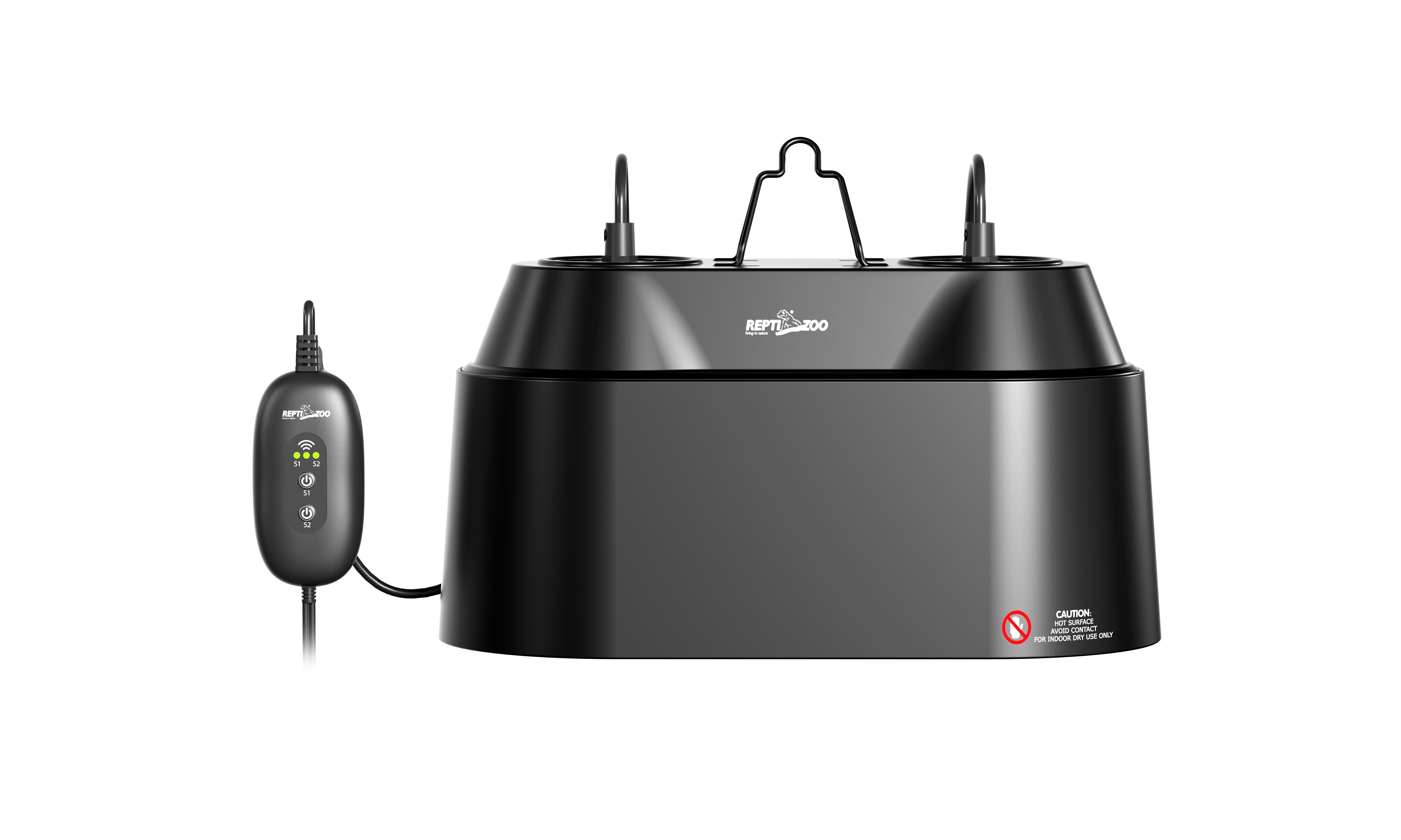 ReptiZoo Smart WiFi 2 in 1 Dual Dome Lamp Fixture (200W x 2)