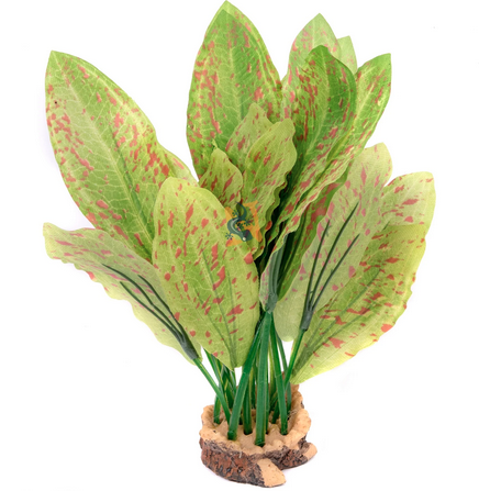 Aquaglobe Silk Ozelot Aquarium Plant 7"
