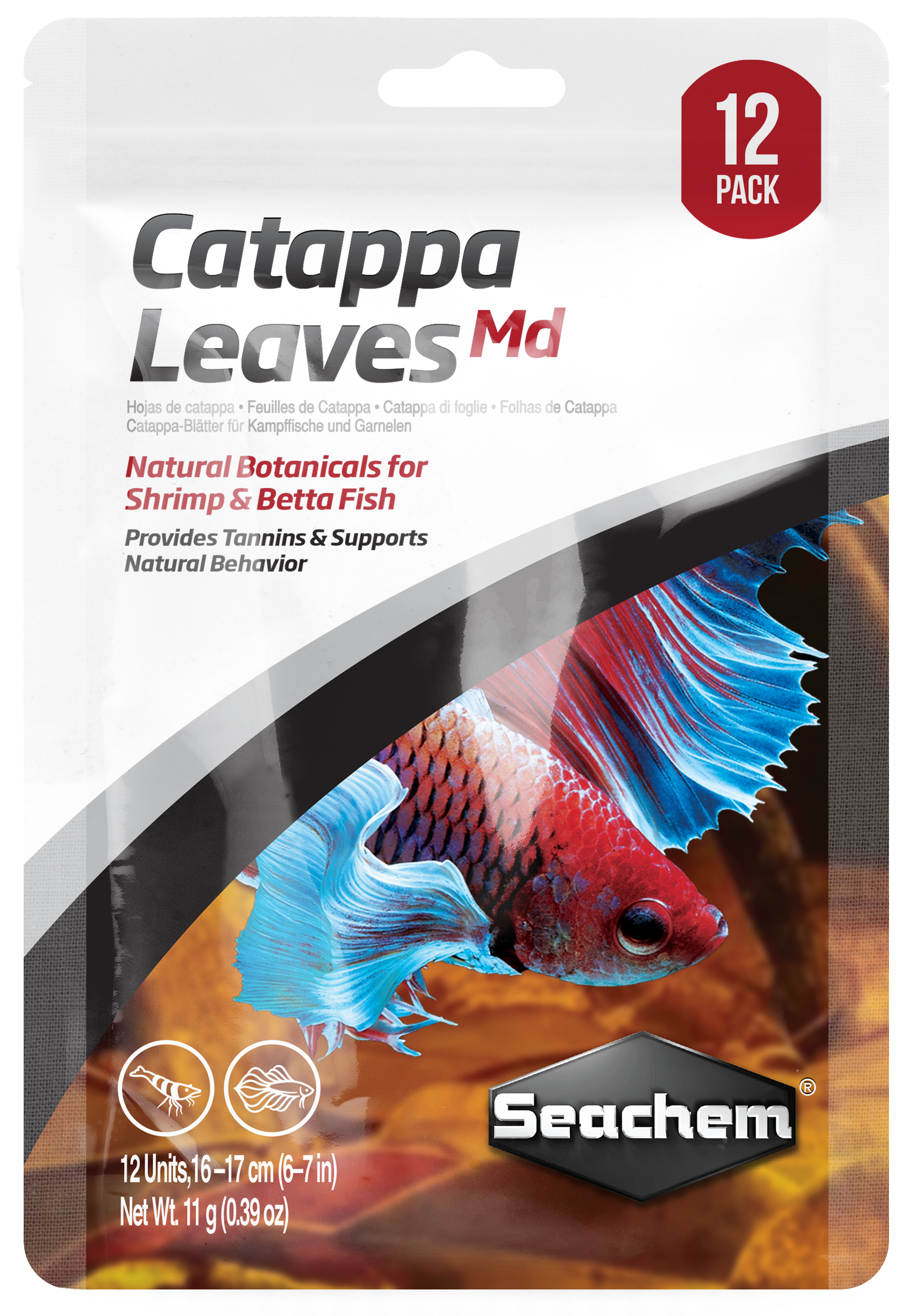 Seachem Catappa Leaves 12-Pack (Special Order)