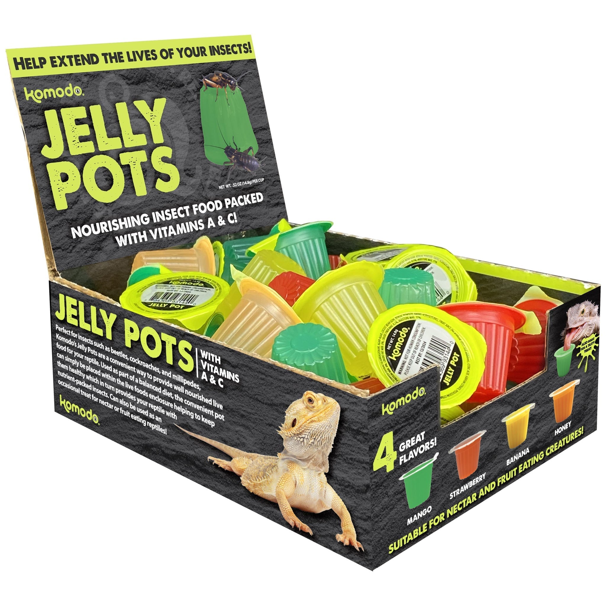 Komodo Jelly Pots Mixed Flavours 40-Count