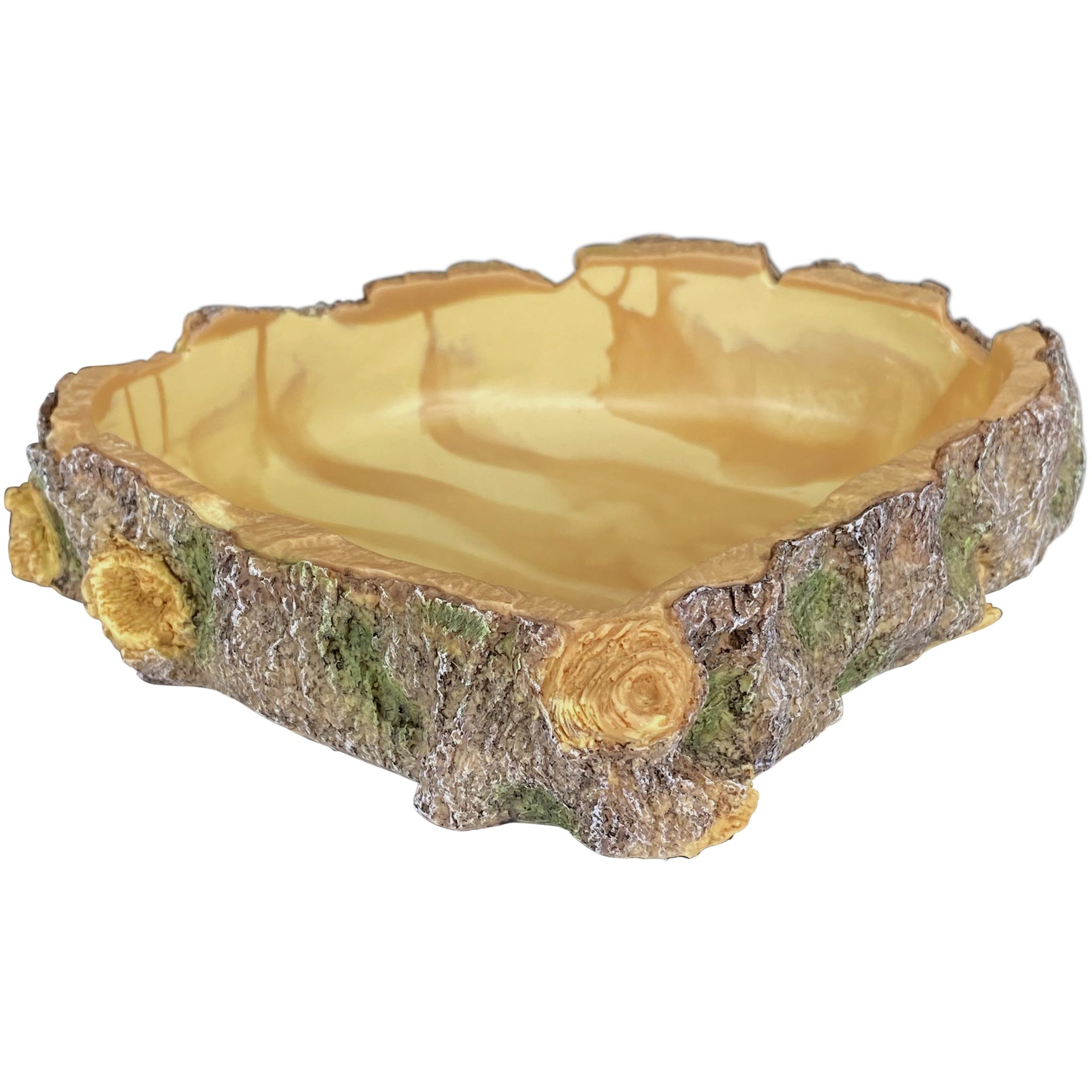 Komodo Polyresin Wood Corner Bowl