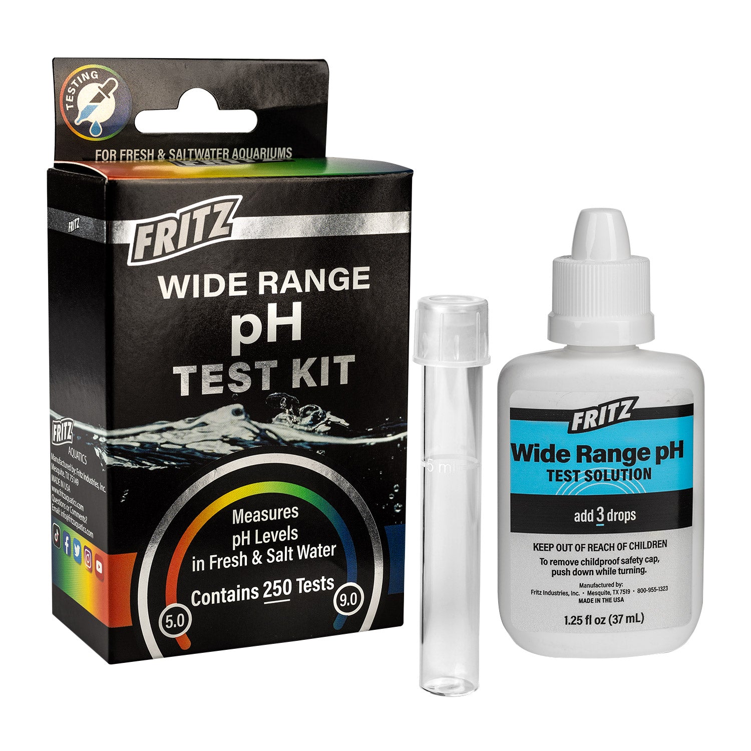 Fritz Liquid Test Kit - Wide Range pH (Special Order)
