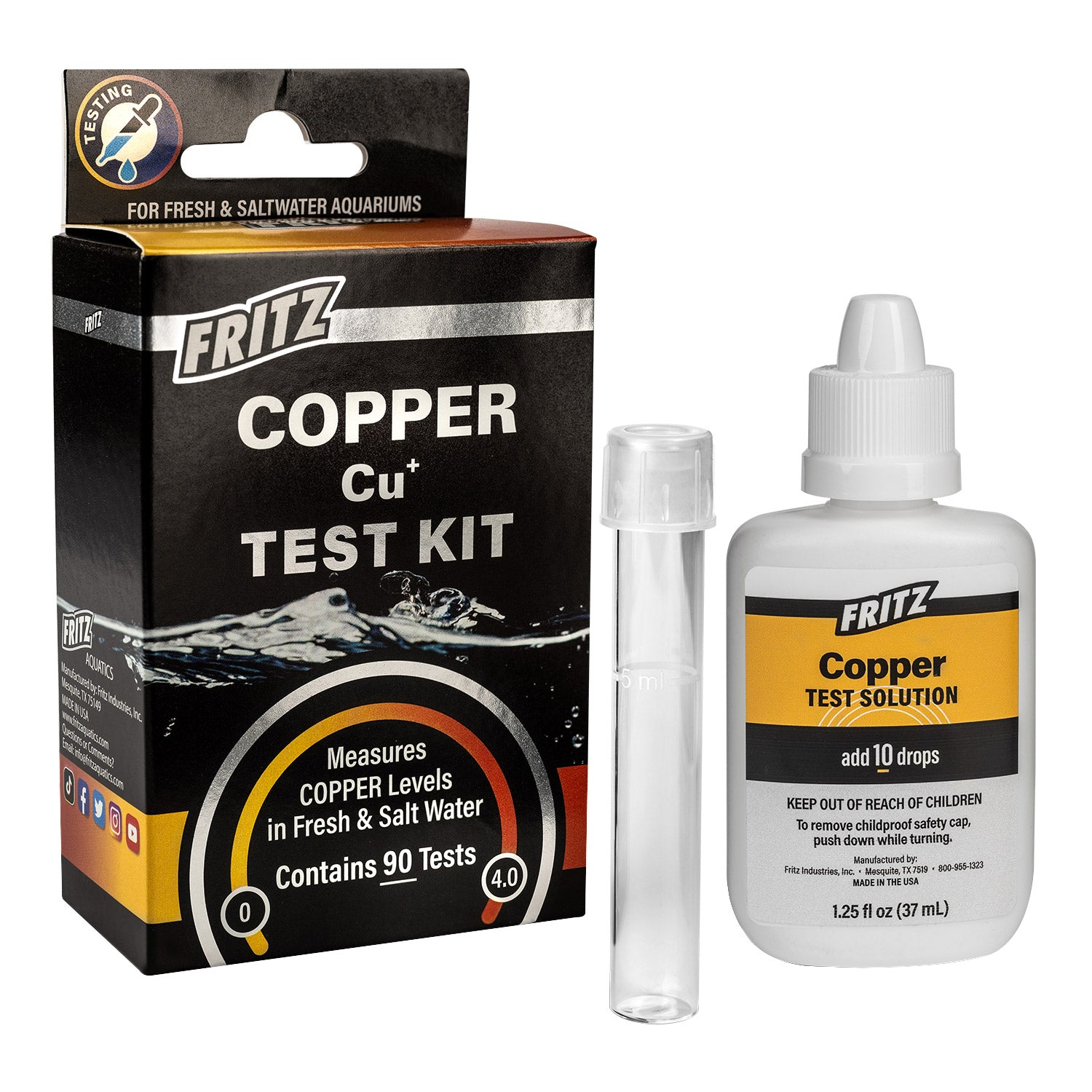 Fritz Liquid Test Kit - Copper (Special Order)