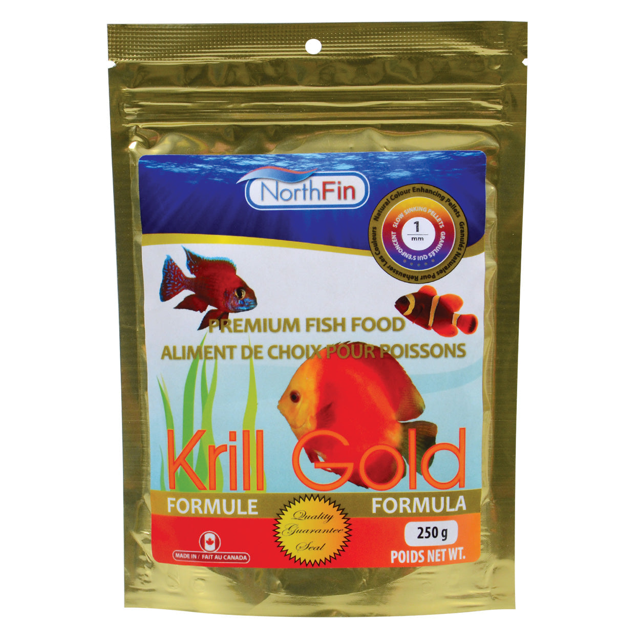 Northfin Krill Gold Formula 1mm Sinking Pellets (Special Order)