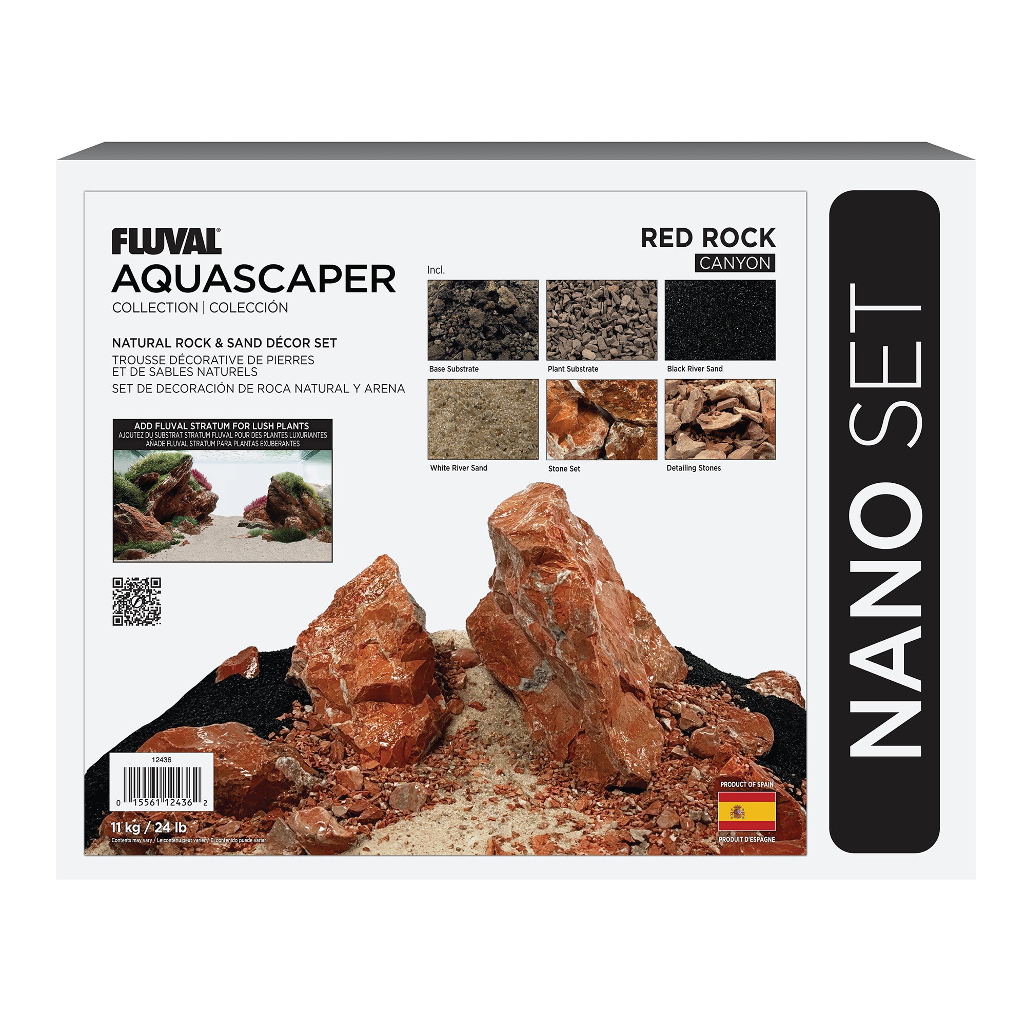 Fluval Red Rock Aquascaper Natural Rock & Sand Décor (Special Order)