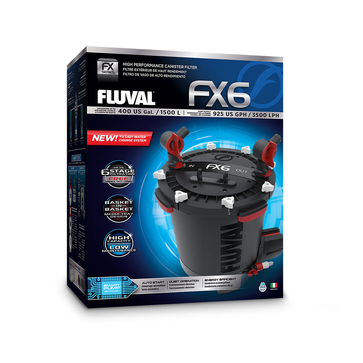 Fluval FX6 High Performance Canister Filter - up to 1500 L (400 US gal) (Special Order)