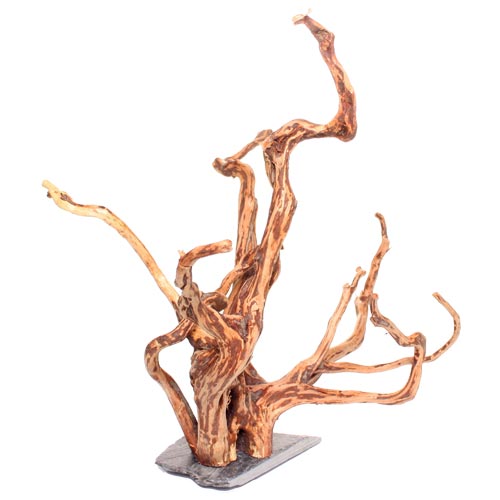 Aquarium Wood Root with Slate Base