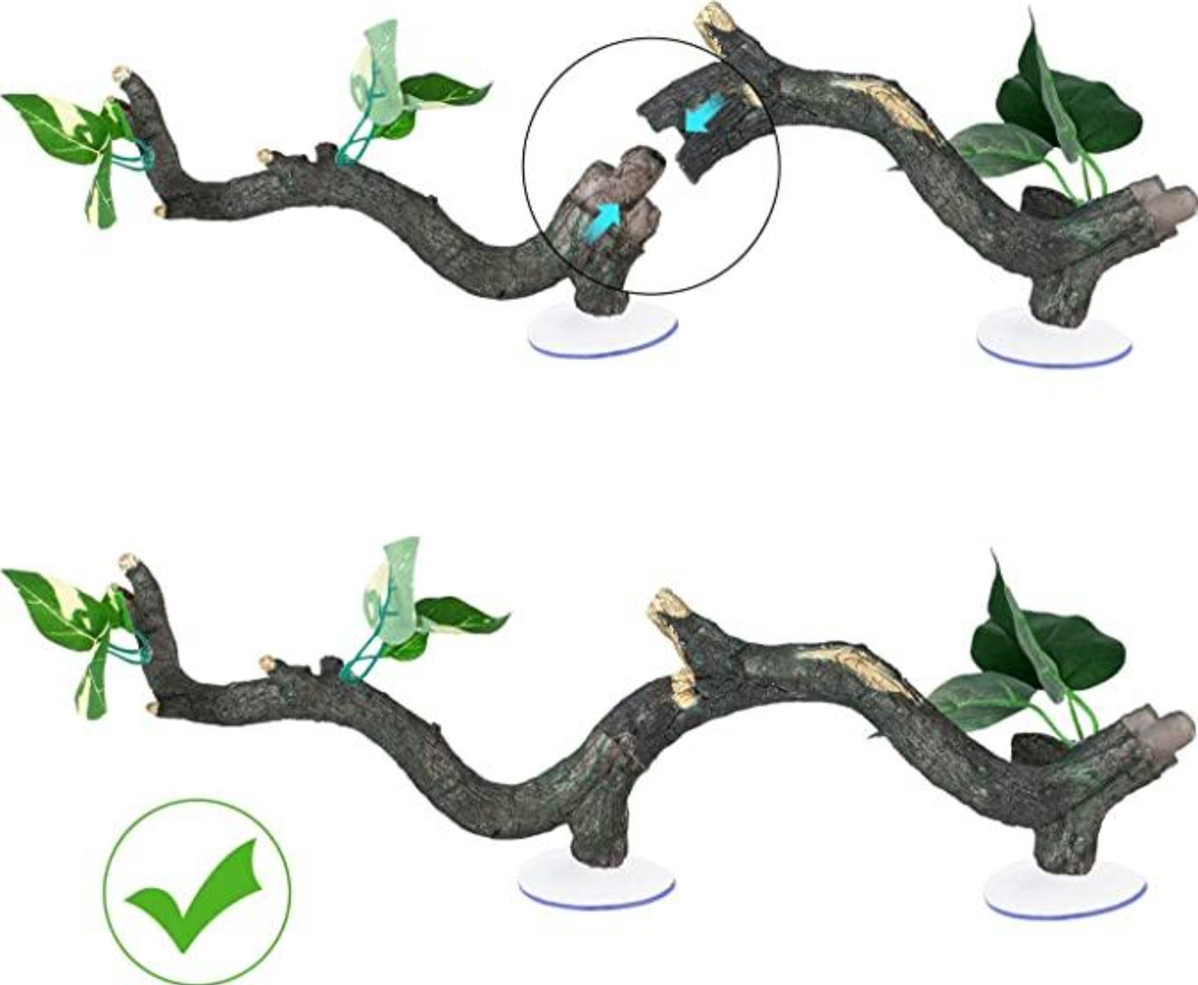 ReptiZoo 3-Piece Reptile Climbing Branch