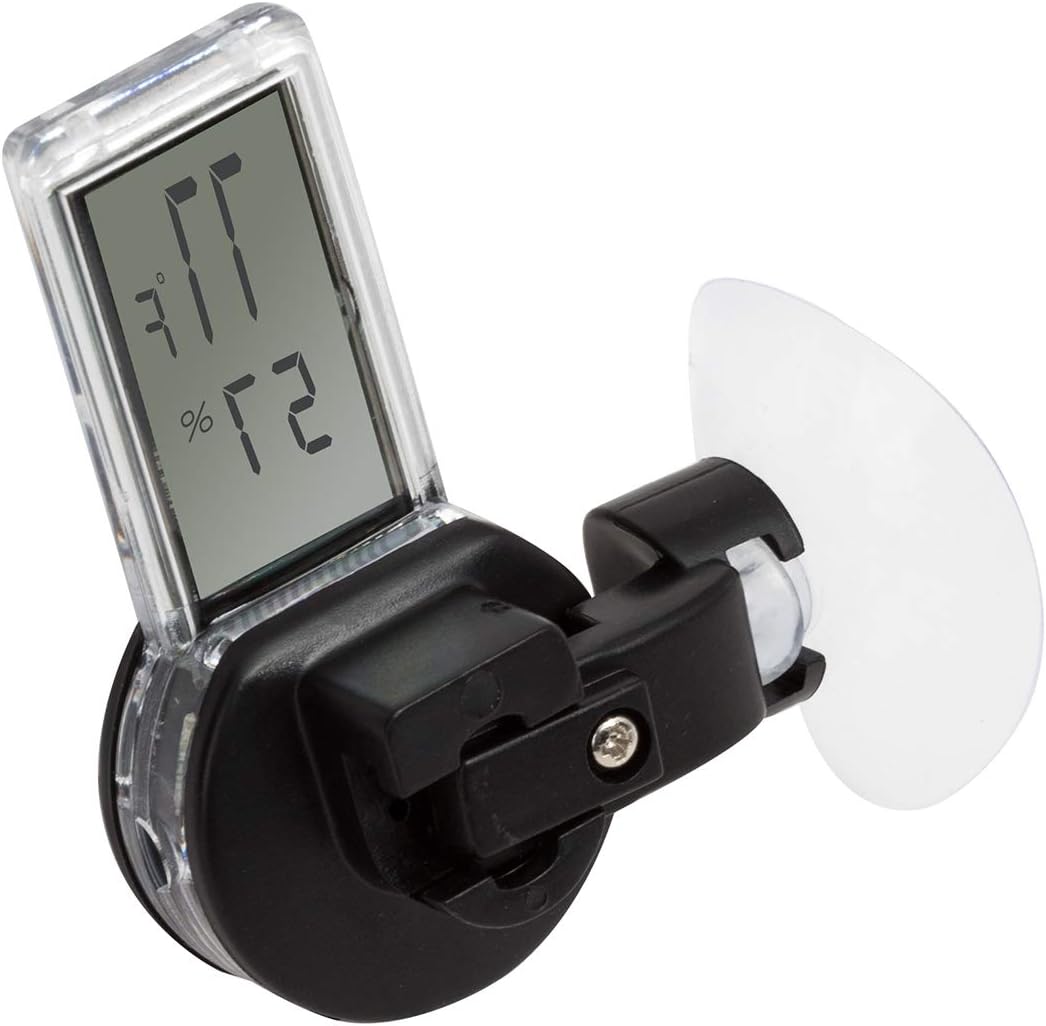 ReptiZoo Mini Digital 3-Side Mounting Thermo-Hygrometer