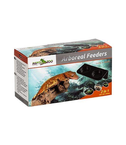 ReptiZoo Arboreal Single\Double Acrylic Feeding Ledge -  Suction Cup