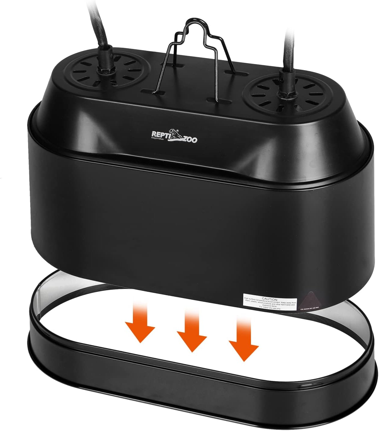ReptiZoo Double Dome Lamp Fixture 2-in-1 (Max. 200W X 2)