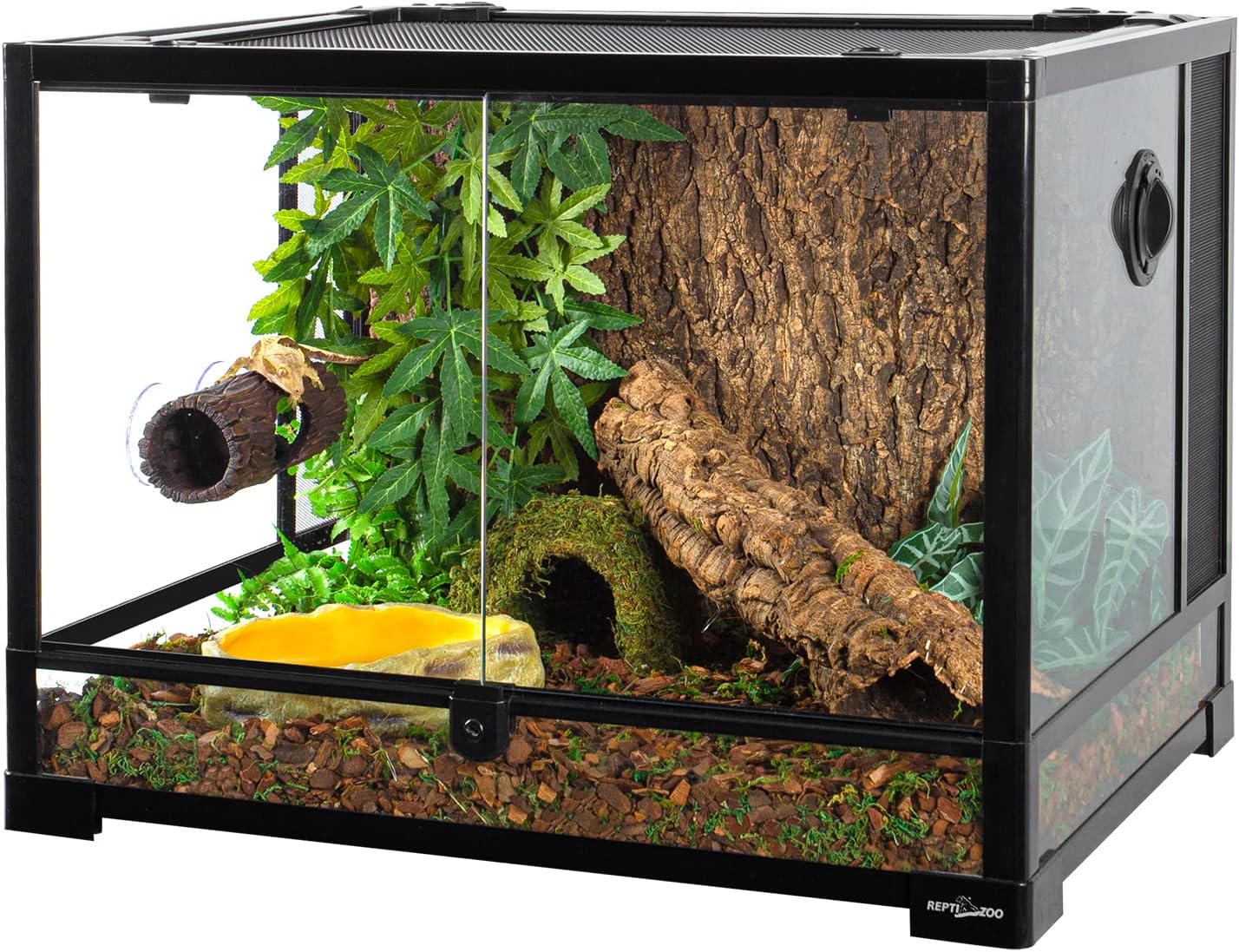 Reptizoo ReptiZoo Vertical Tree Trunk Hideout (Suction Cups)