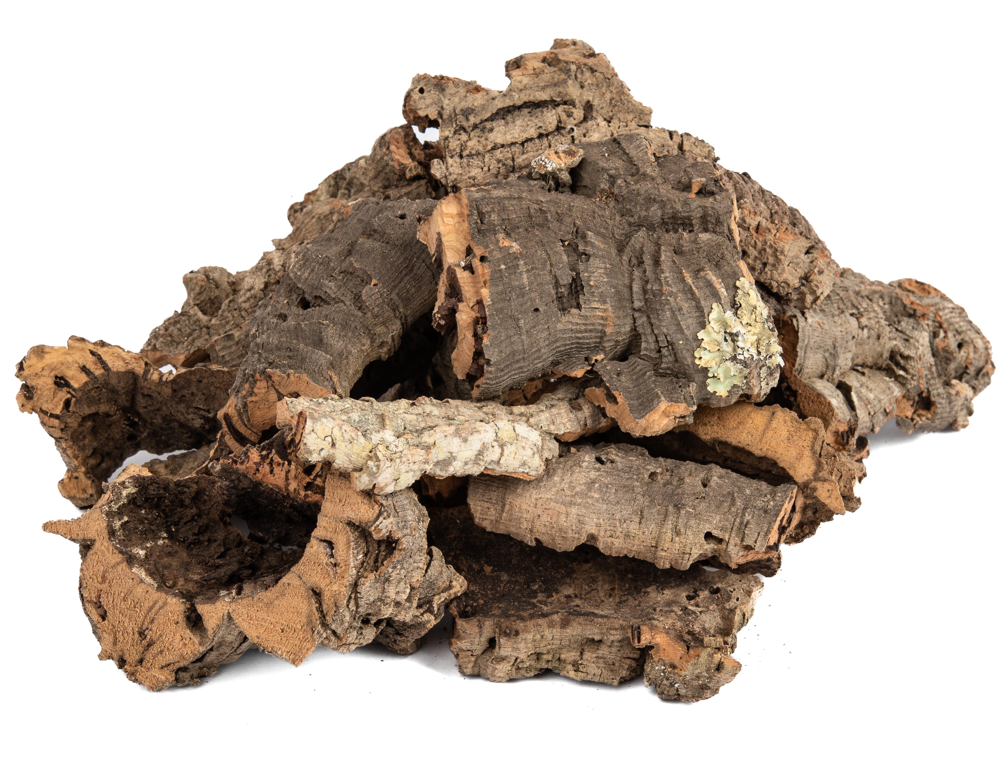 NewCal Assorted Bulk Cork Bark Bits - Smaller Pieces & Bits - 15lbs Box