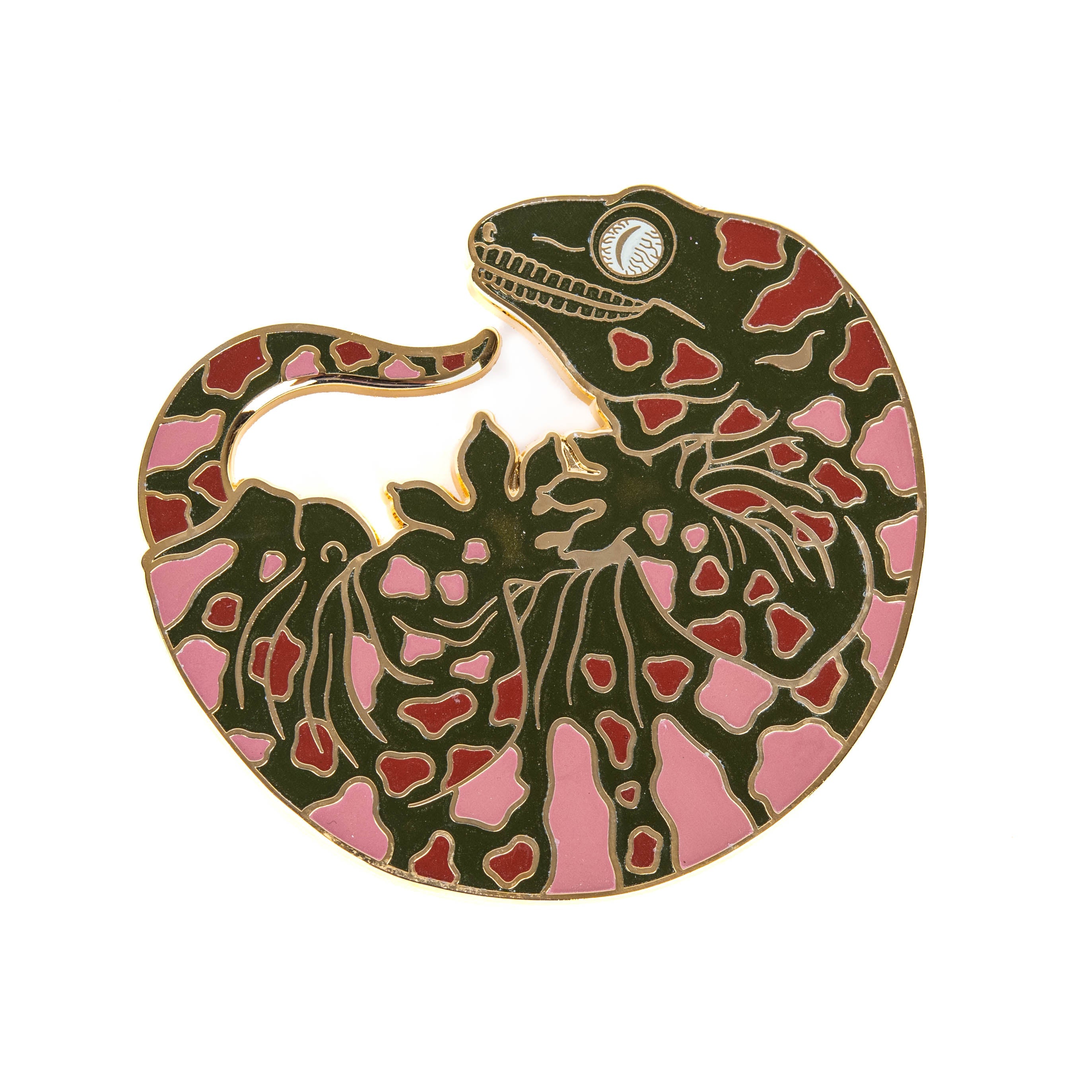 Pangea R. Leachianus 3" Pin - Glow-In-The-Dark