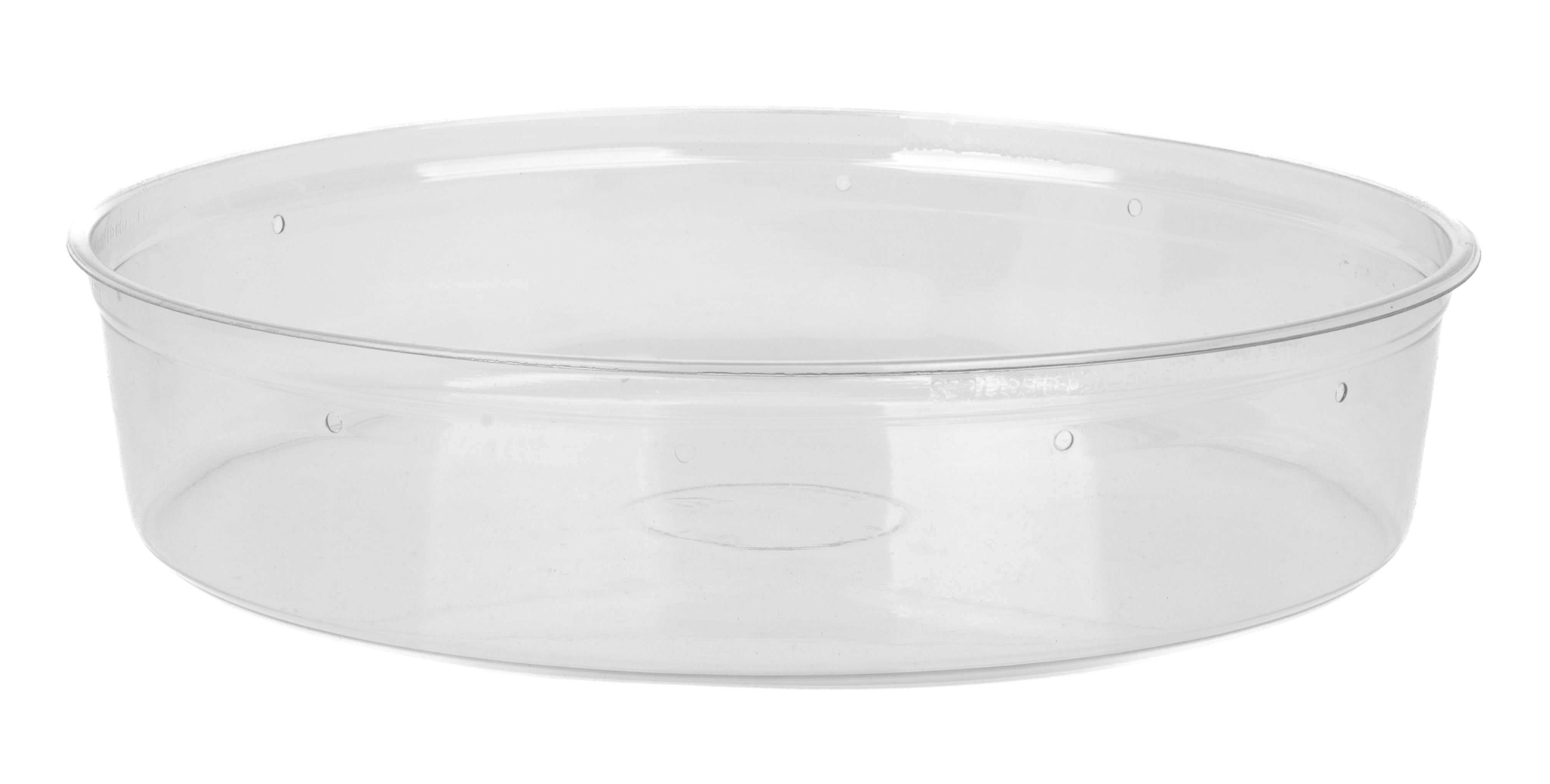 Deli Cups -Super Clear (Vented) With Lid 9.75"