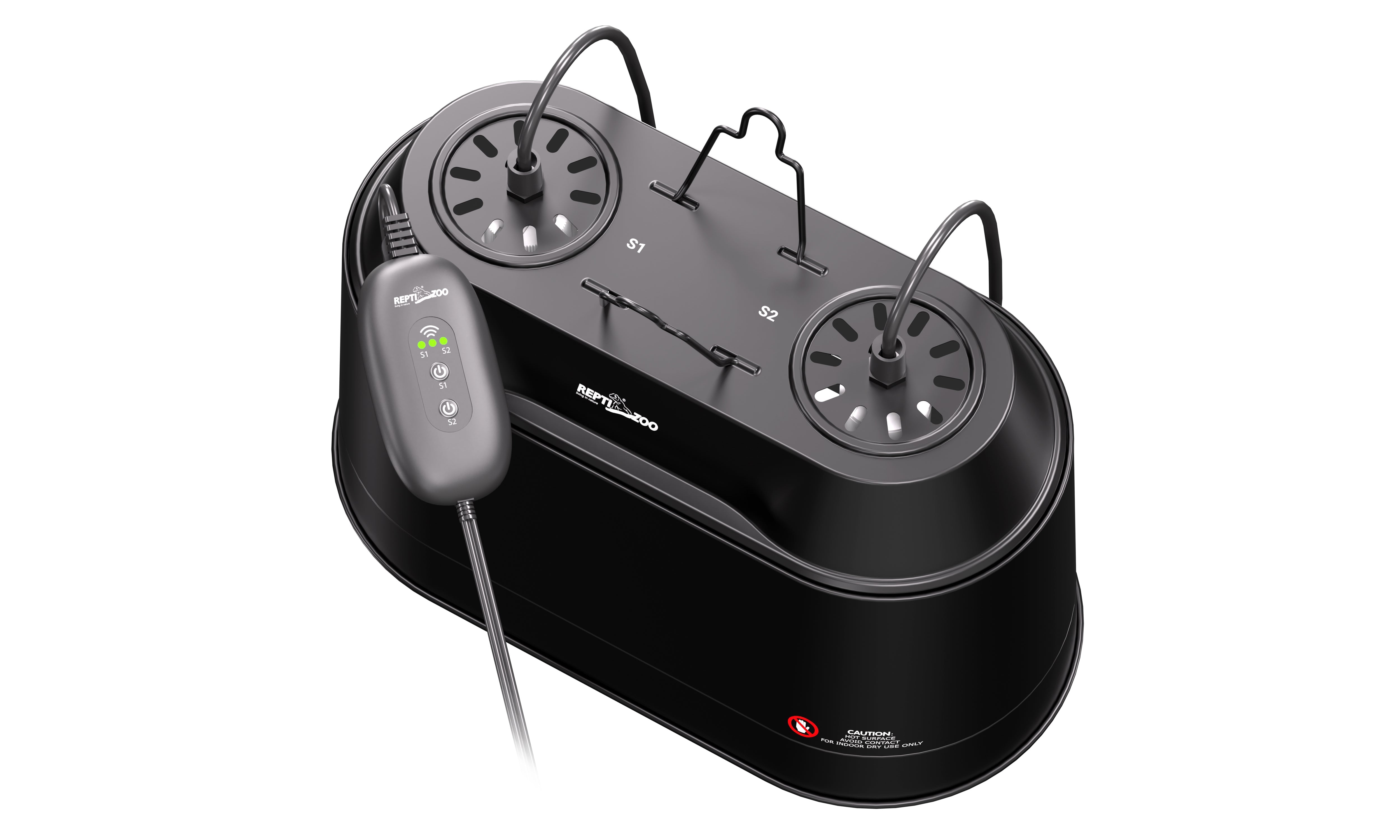 ReptiZoo Smart WiFi 2 in 1 Dual Dome Lamp Fixture (200W x 2)