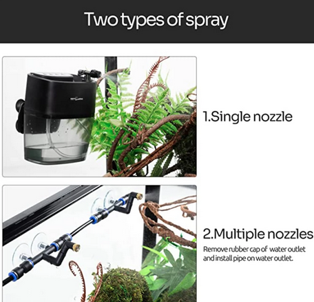ReptiZoo Portable Mini Timing Misintg System 800 mL