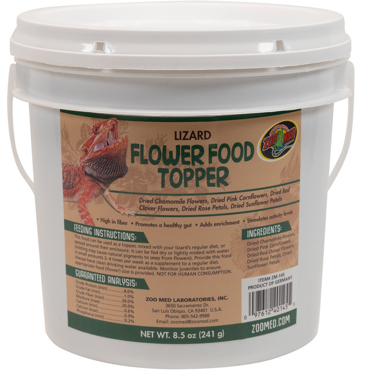 Zoo Med Lizard Flower Food Topper