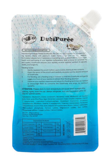 ProBugs DubiPurée - Dubia Roach/Mealworm Purée Food