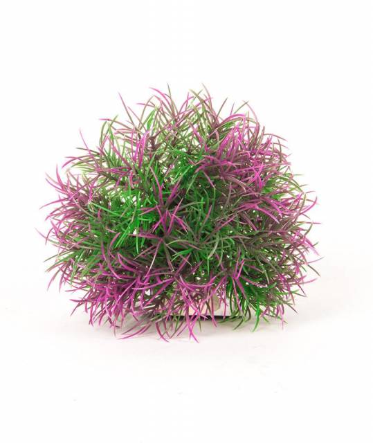 AQUATOP Artificial Plant Big Purple/Green Ball W/ Weighted Base 5" (CLEARANCE)