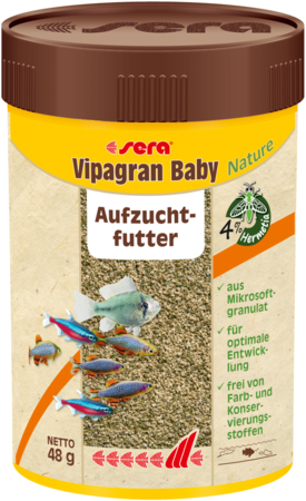 Sera Vipagran Baby Nature Fry Micro Granules (BB 06/26 *Not An Expiration* - Read Description)