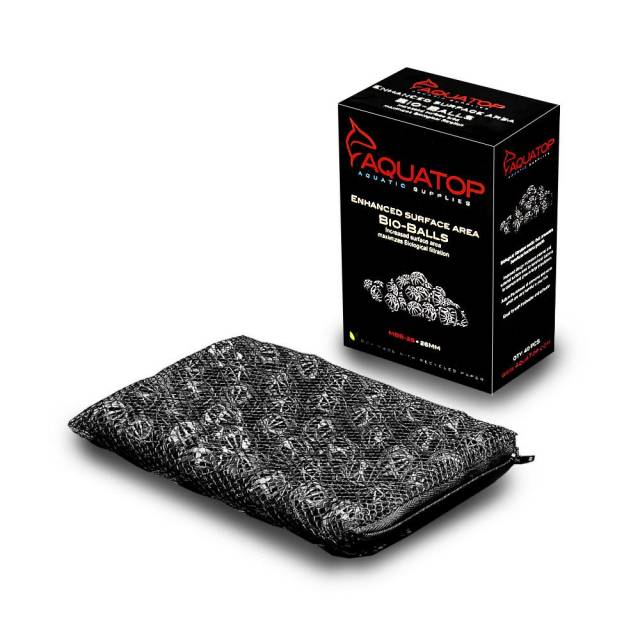 AQUATOP Bio-Balls 40 PCS W/ Mesh Bag (CLEARANCE)